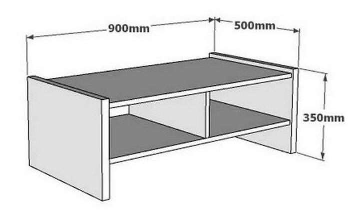 Dohányzóasztal Sakeko 3 (fehér) 