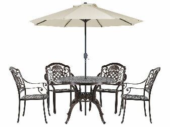 Set mobilier de grădină Salerno (maro) 