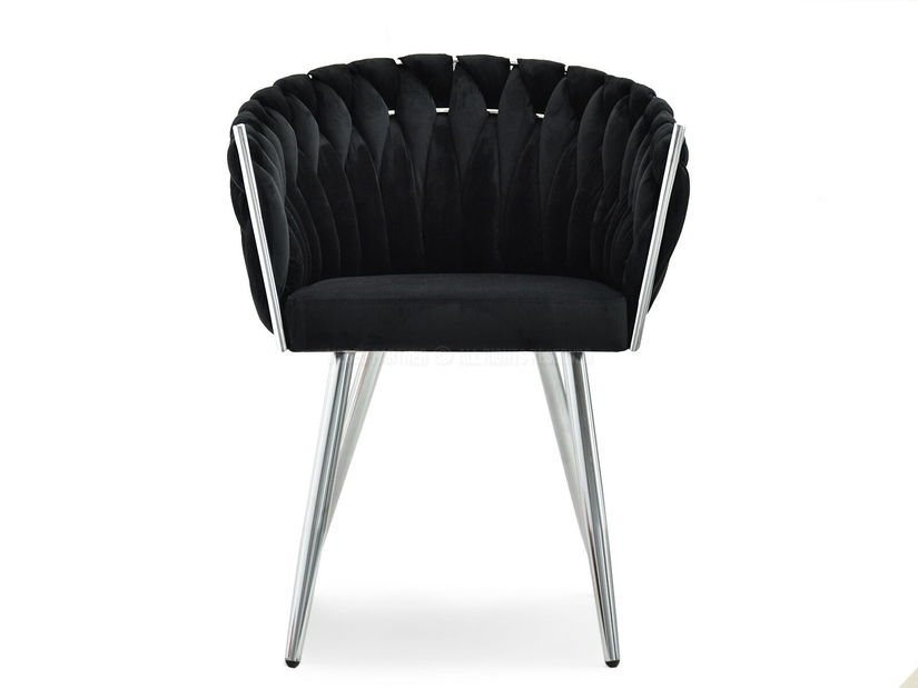 Étkezőszék Radio (fekete + ezüst)