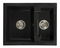 Kuchynský drez Yagma (čierna + textúra) (bez otvoru pre batériu) (L)