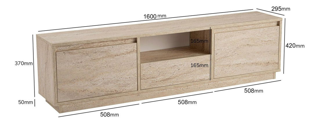 TV ormarić Vangarella (travertin)