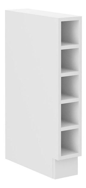 Dolný kuchynský regál Lucid 15 D OTW BB (korpus: biela + front: mdf biela)