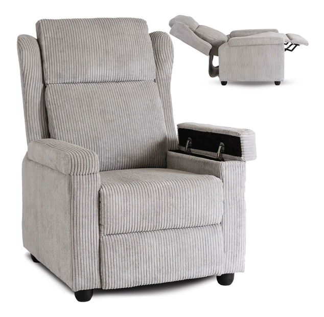 Fotoliu reglabil Suplicios (gri) 