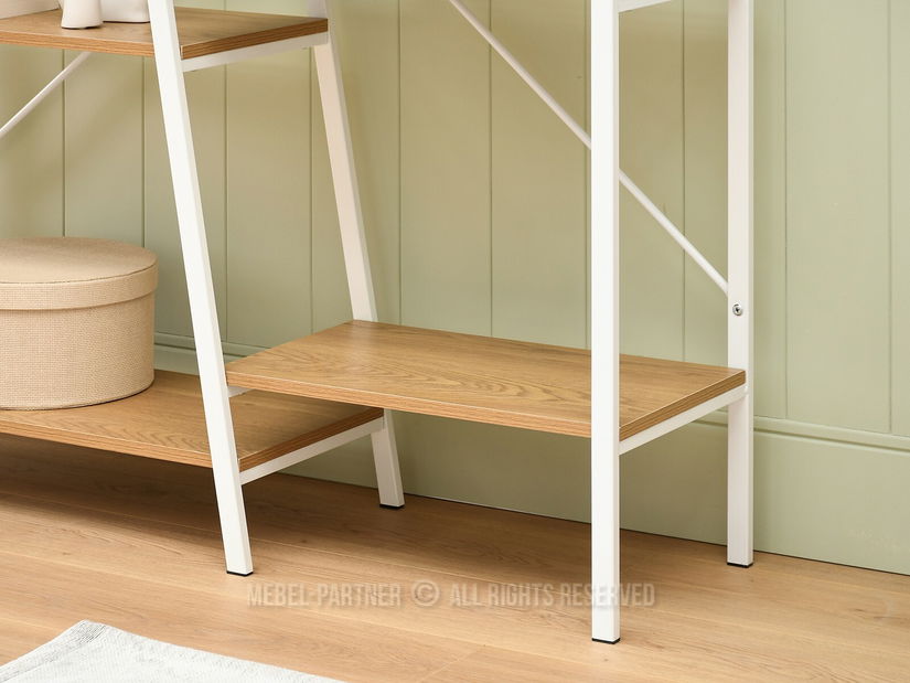 Regál Gecon Reg (tölgy + fehér)