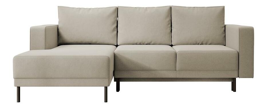 Rohová sedacia súprava Rodriguez mini (L) (béžová stredná + čierna)