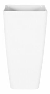 Virágtartó MOORA 57x30x30 cm (üveglaminált) (fehér)