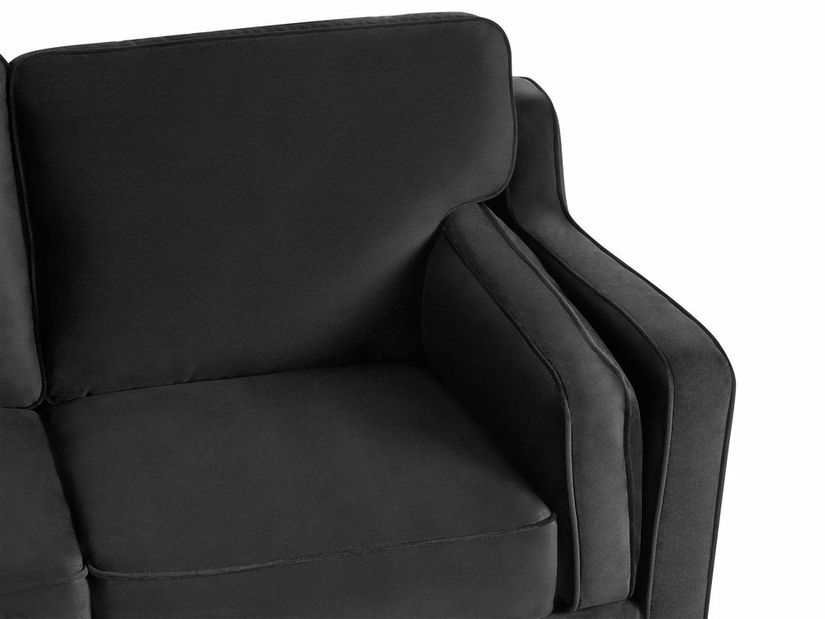 Canapea 3 locuri Lulea (negru) 