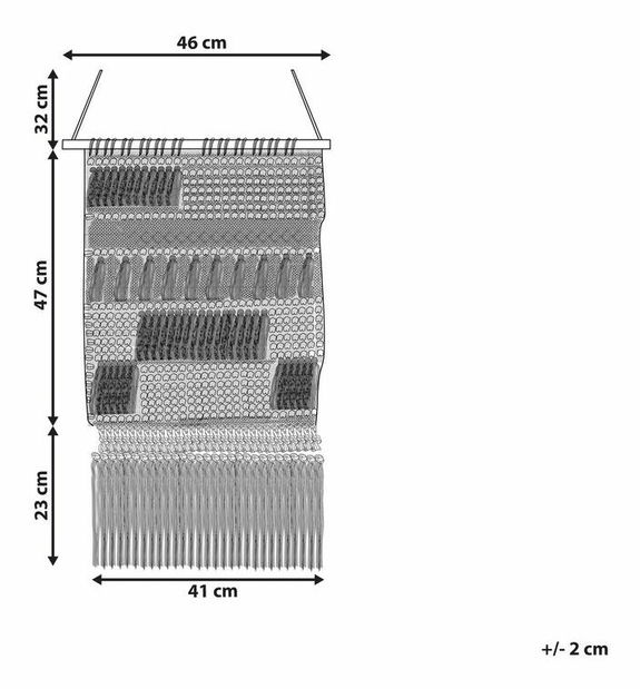 Fali dekoráció Goja (bézs)