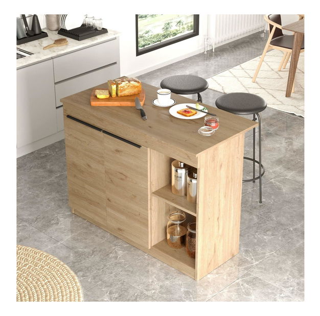 Masă tip bar Orlandia 2 (pentru 2 persoane) (stejar)