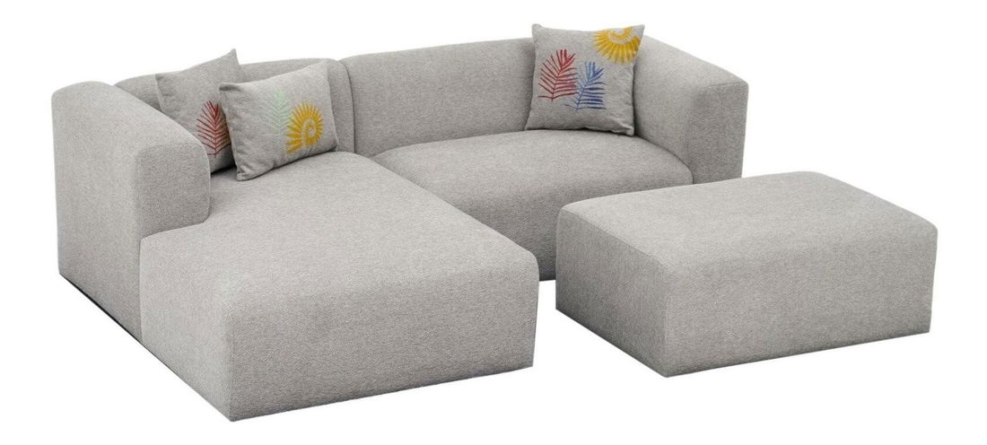 Colțar Lillybeth (S) (Gri deschis)