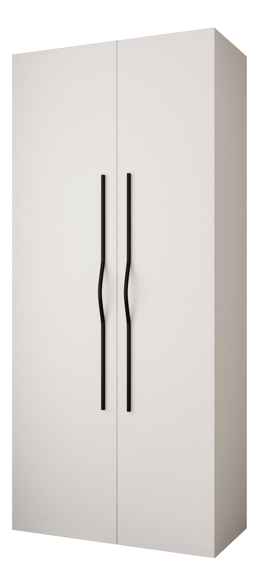 Šatníková skriňa 110 cm Carmela 40-2 (biela + čierna)