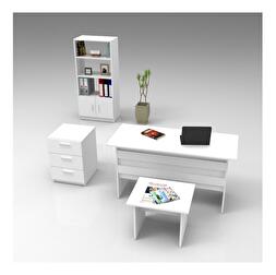 Set mobilier birou Volgenzo 11 (alb)