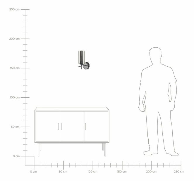 Fali világítás Puria (fekete)