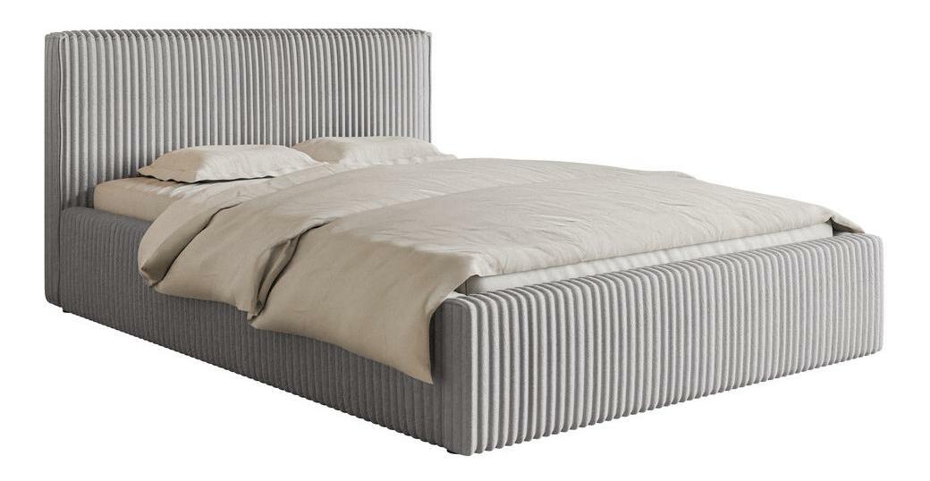 Bračni krevet 180 cm Tulia 180 (svijetlosiva + crna) *rasprodaja