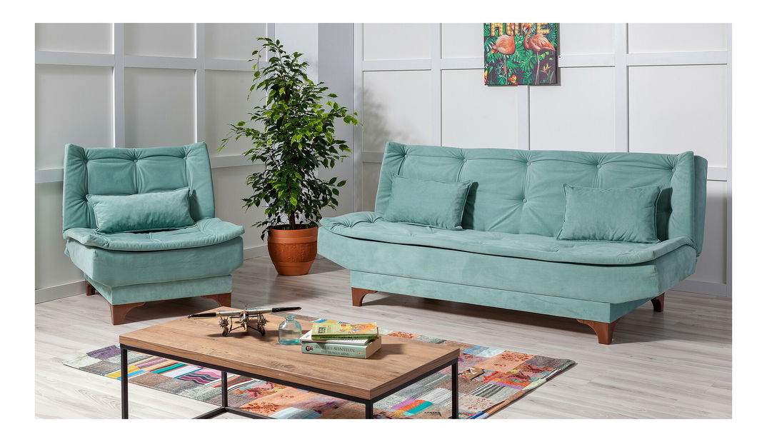 Ülőgarnitúra 3+1 Klaudi (tengeri) *bazár