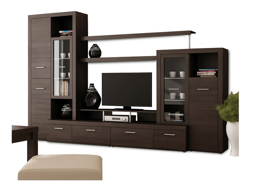 Mobilier living Adah New (wenge luisiana) (cu iluminat)