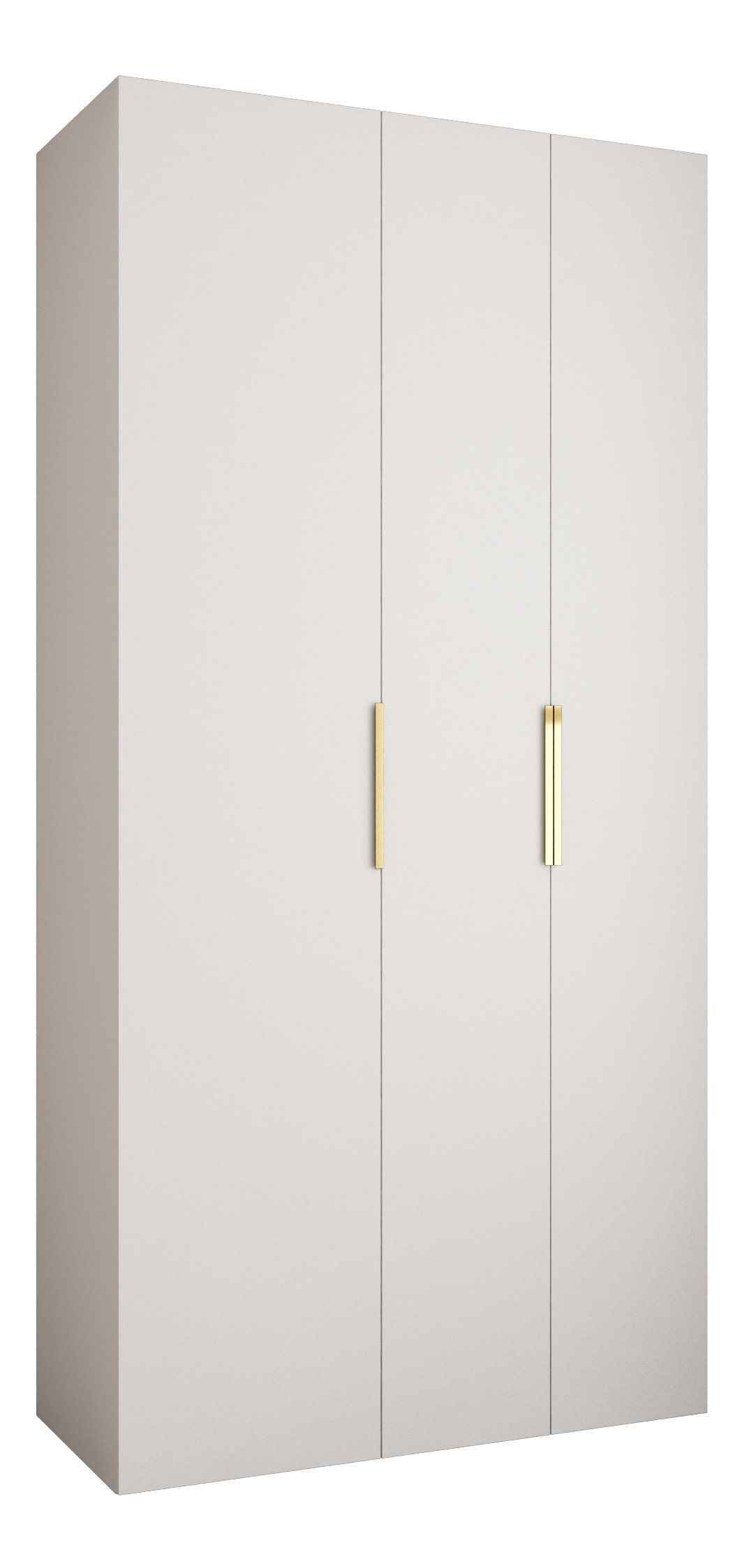 Ruhásszekrény 120 cm Carmela 40-4 (fehér + arany)