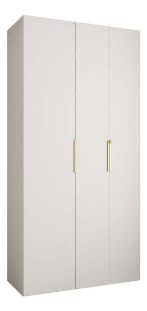 Dulap de haine 120 cm Carmela 40-4 (alb + Auriu)