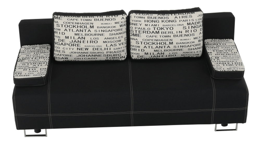 Háromszemélyes kanapé Elize fekete 