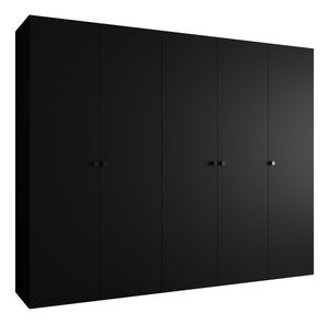 Ormar za garderobu 250 cm Parna 1 (crna + crna)