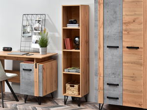 Set za dnevni boravak Suspendera SH10 (hrast + crna)