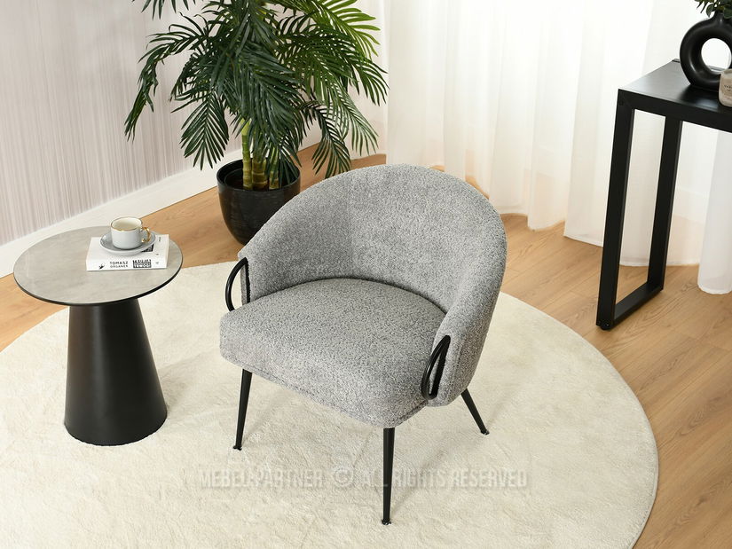 Fotelja Carma F (siva + crna)