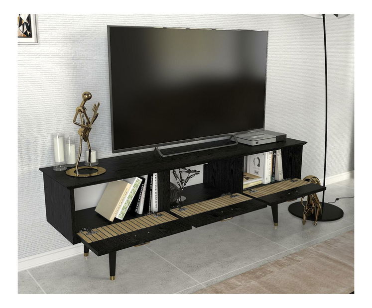 TV asztal/szekrény Boleo TV (fekete)