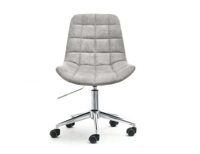 Stolička Eleanor (sivá + chrómová)