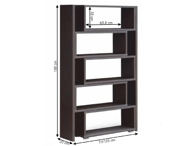 Regál Klonale I 187 (Wenge)