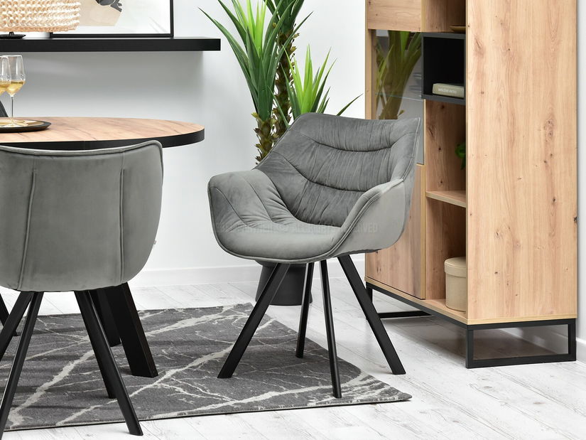 Szék Nina (szürke + fekete)