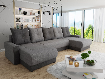 Sofa na razvlačenje s prostorom za odlaganje Jasmine U (Lux 06 + Lux 05)