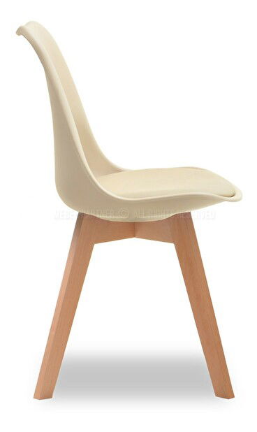 Stolica Large Wood (bež + crna)