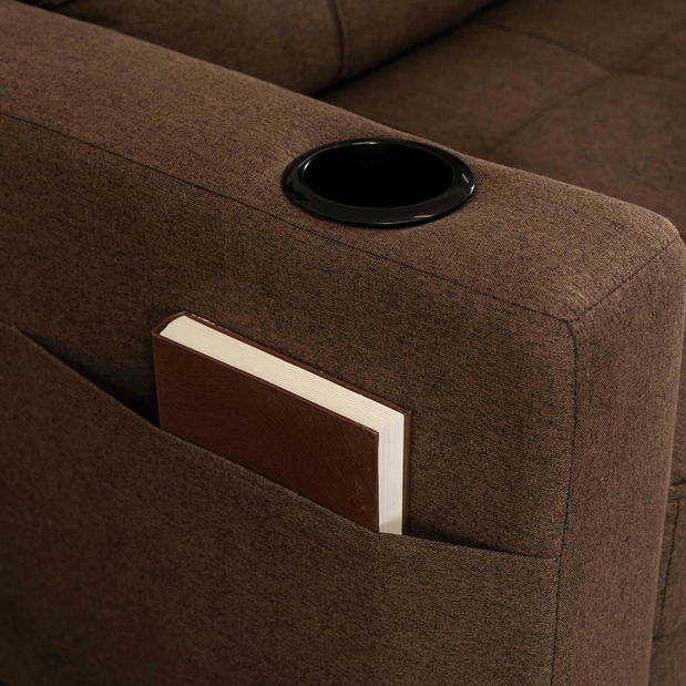 Széthúzható fotel Suspendida (barna) 