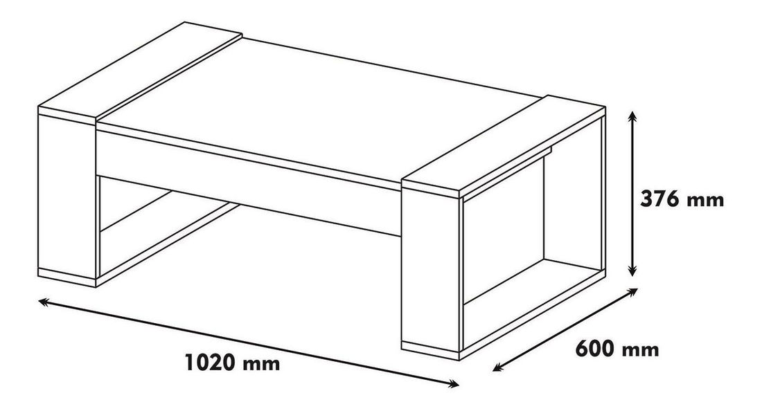 Stolić za kavu Verdi (orah + bijela)