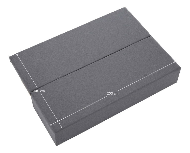 Rozkladacia pohovka Elevo (svetlosivá) (s úl. priestorom)