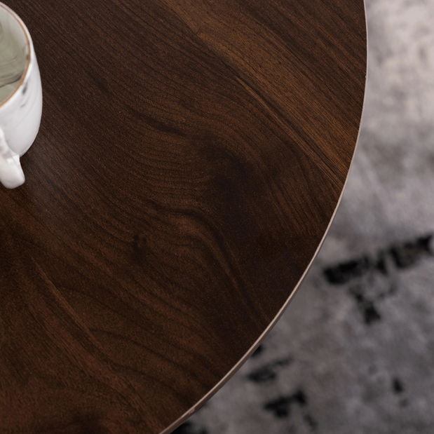 Jedálenský stôl Loren 60 (orech + biela) (pre 4 osoby)