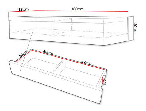 Toaletný stolík WP02 Whoopy (Biela + Biely lesk)