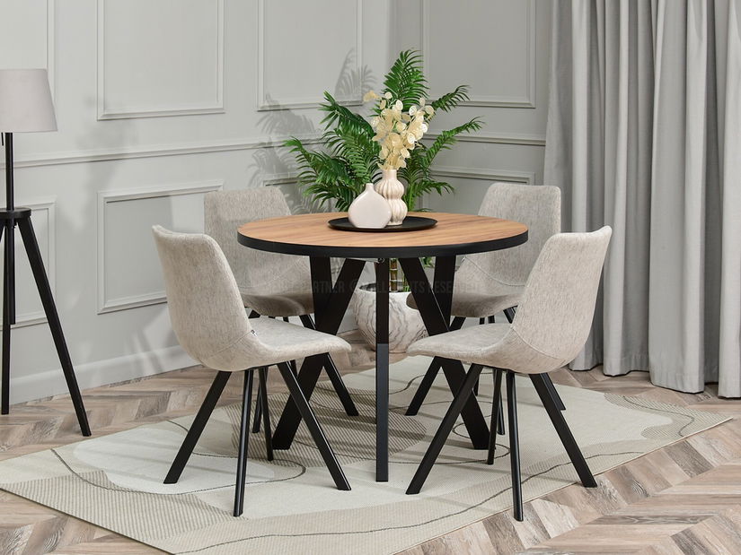 Scaun Petra (bej + negru)