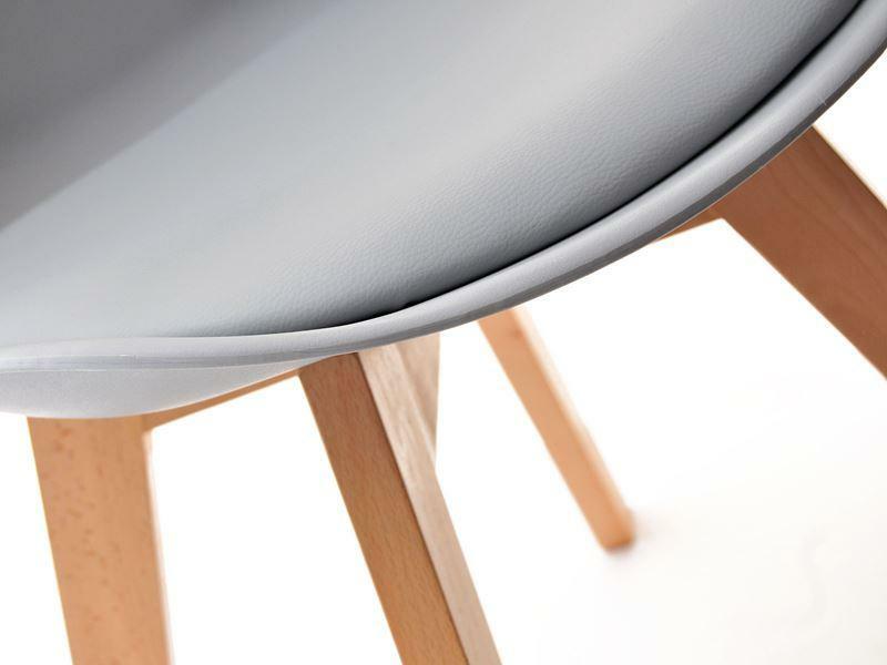 Stolica Large Wood (siva + crna)