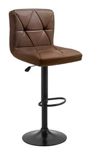 Scaun bar Seley (piele ecologică maro + negru)