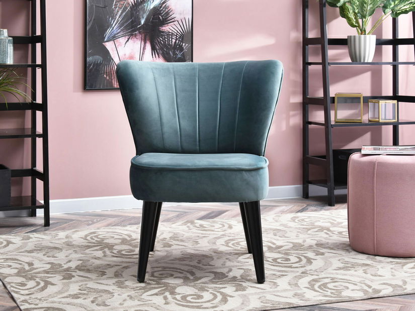 Relaxačné kreslo Arginteno (modrá + čierna)