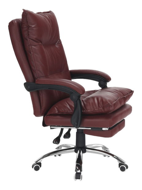 Kancelárske kreslo s podnožkou Drann (bordová)