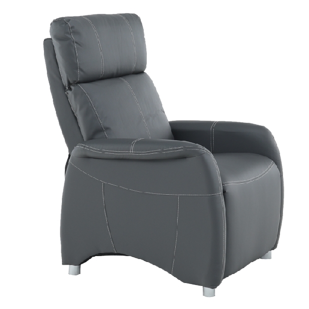 Fotoliu pentru relax Francesco CH 113100 piele PU Gri