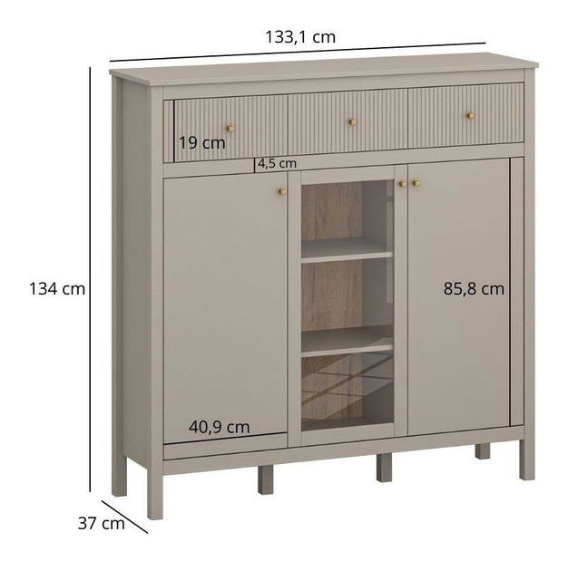 Vitrina Karankas 2 (taupe) 