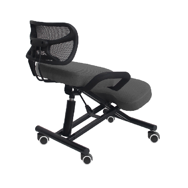 Ergonomické kancelárske kreslo Rusu (sivá + čierna) *bazár