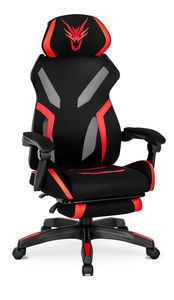Fotoliu gaming Mananera (negru + roșu) 