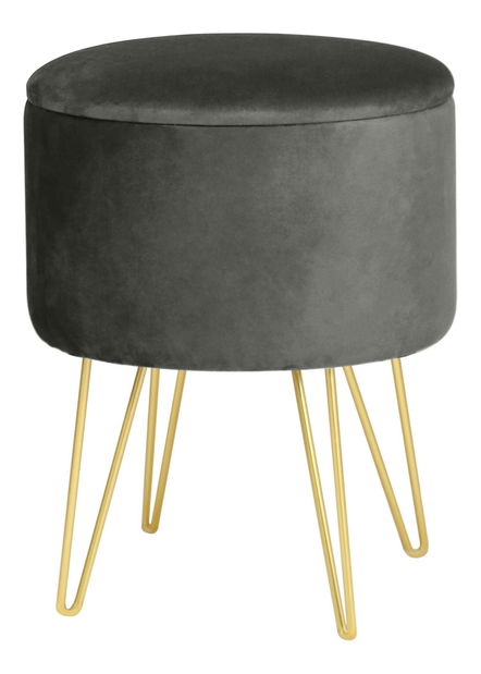 Taburete Lareina (grafit)