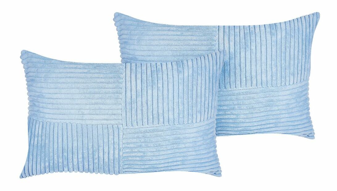 Set 2 perne decorative 47 x 27 cm Milie (albastru)