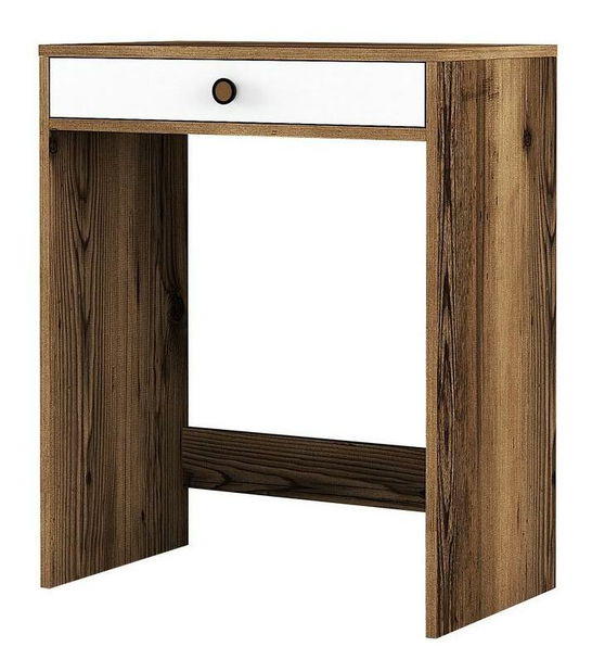 Toaletni stolić Logan 1 (orah + bijela)