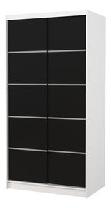 Šatníková skriňa Remea (biela + čierna)